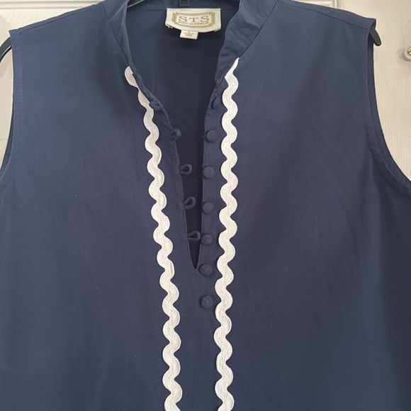 Sail to Sable sleeveless classic coastal tunic dress - Picture 3 of 4